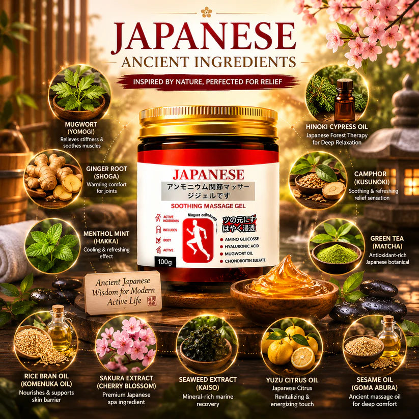 Japanese Instant Pain Relief Gel - Buy 1 Get 1 FREE